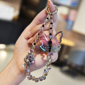 2025 Manufacturer New Personalized Bag Temperament Women's Accessories Wholesale Crystal Butterfly Buckle Phone <b>Chain</b> - Product Image 5