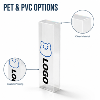 Boîte d'emballage en plastique de qualité supérieure, entièrement colorée, personnalisée, étui pliable en PET pour ensemble brosse à dents et dentifrice