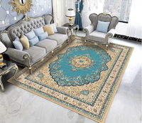 Tapis persan iranien pliable imprimé antidérapant 3D pour le salon, tapis doux taille personnalisée tapis rouge vintage pour la décoration intérieure