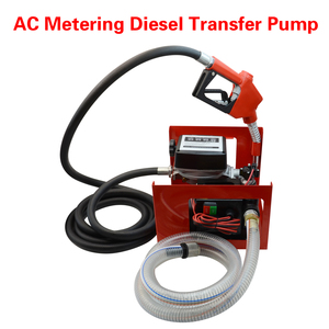 משאבת שמן חשמלית עם מנוע DC בזרימה גבוהה 220V משאבת העברת דיזל וקרוסין 60 ליטר/דקה עם מד זרימה ובקרה חצי אוטומטית - Product Image 2