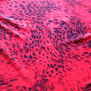 Printemps été <span class=keywords><strong>Georgette</strong></span> soie imprimé tissu 12m Micro crêpe avec léger doux épais fond rouge fleurs noires pour robes sacs - Product Image 2