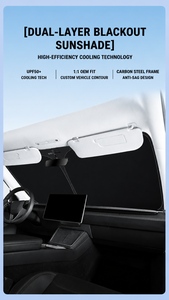 Model 3 Y Frontscheiben-Sonnenschutz Reflektierender UV-Blockierender Vorhang für Sommer-Parkplatzschutz - Product Image 4