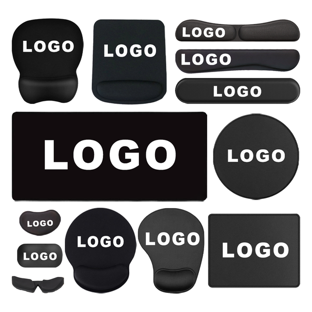 Wholesale Custom Mouse Pad Sublimation Mouse Pad Custom logo White Blank Computer Mouse Pad with Wrist Support