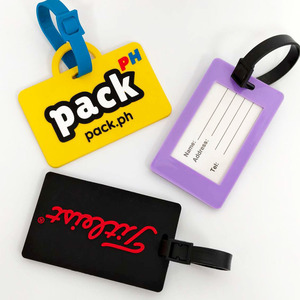 Étiquettes de bagages en silicone et PVC imperméables pour sacs à dos et sacs de voyage, design gratuit, vente en gros, idéal comme cadeau - Product Image 3