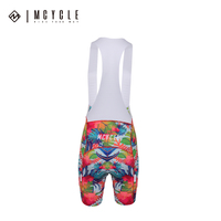 Mcycle-Cuissard à bretelles pour femme à motifs imprimés-Design coloré-Cuissard à bretelles d'été-Séchage rapide-Respirant-Short à bretelles chaud