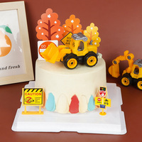 Beliebter Traktor-LKW Tortenaufsatz Zerlegbares Spielzeugauto Kuchendekoration für Kindergeburtstage