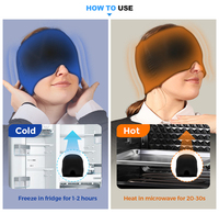 Casquette de thérapie par le froid pour soulager les maux de tête et les migraines chez l'homme – Masque de gel glacé pour le soulagement des migraines – Chapeau rafraîchissant en gel pour soulager la douleur – Offre spéciale
