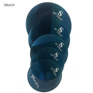 Platillos de Batería Vansir de 18 Pulgadas, Bronce de Alta Calidad, Sonido Profesional de Bajo Volumen, Color Azul, Precio Económico - Product Image 6