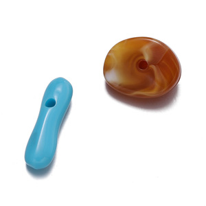 Acrylic Irregular Pebble <b>Beads</b> Mixed Color Bulk For Jewelry Making - Product Image 5