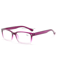 Prêt à expédier gris noir rouge Rectangle lunettes de lecture pour femmes et hommes léger rétro PC cadre pas cher accessoire