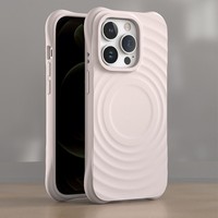 Nouvelle coque de téléphone portable à ondes magnétiques liquides pour iPhone 11 12 13 14 15 16 Pro Max, protection anti-chute aux quatre coins