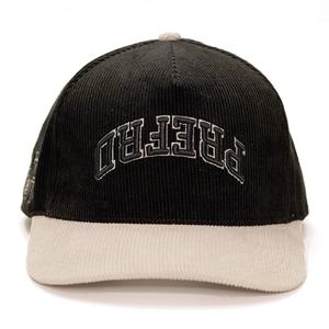 Original Two Tones Corduroy Snapback Hats Custom 5 Panel Structured 3d Embroidery logo Caps - Product Image 3