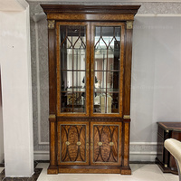 Vitrine de luxe en bois à deux portes avec miroir