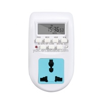 MISUXN UK Type Smart Plug Powered Switch Timer Socket Standar Inggris Bersertifikat CE 10A 220-240V AL-06W Buatan China Bahasa Inggris