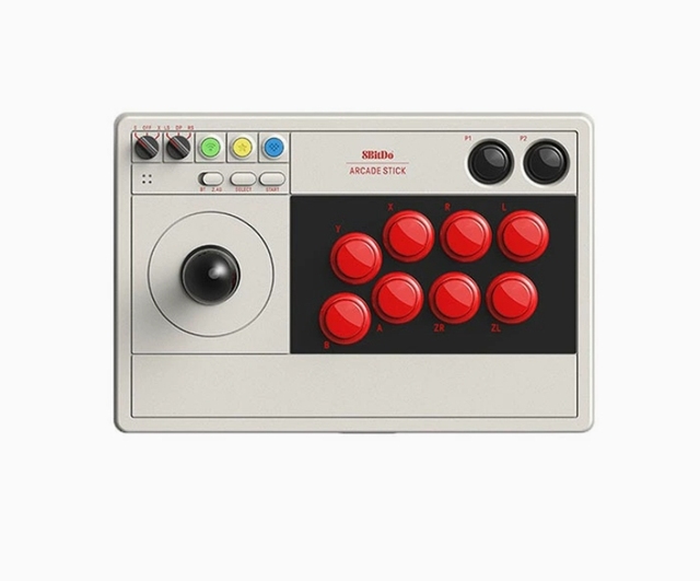 Original 8BitDo 80FE Arcade Stick V3 Standard Wireless Gamepad Retro Arcade Joystick Support Custom Mapping for Switch PC Gaming