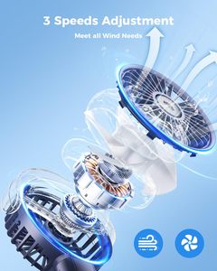พัดลมพ่นหมอกแบบพกพา 180 พับได้ พ่นละอองน้ำแบบมือถือ 3 ระดับความเร็ว ถังน้ำ 30 มล. ชาร์จ USB ได้ สายคล้องคอ พกพาสะดวก - Product Image 3