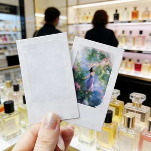 Papel absorbente mágico invisible personalizado para pruebas de aroma, tiras de blotter para aromaterapia de marca - Product Image 1