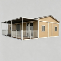 Maison conteneur extensible de 40 pieds, adaptée aux familles, pour location d'hébergement