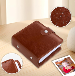 Album photo miniature rétro personnalisé avec 52 poches, 2x3 pouces, en cuir PU, pour appareil photo instantané Fujifilm <span class=keywords><strong>Instax</strong></span> Mini <span class=keywords><strong>Polaroid</strong></span> - Product Image 3