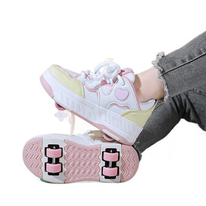 Patins à roulettes pour enfants avec quatre roues, surface EVA souple et respirante, roues lumineuses, patins à roulettes pour enfants - Product Image 5