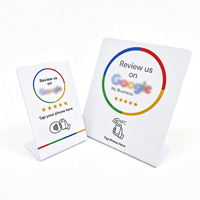 Carte NFC programmable Google Review 13,56 MHz réinscriptible, support de table NFC intelligent pour avis sur les réseaux sociaux