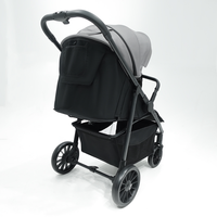 Chariot à bas prix pour bébé Poussette pour bébé pliable en un clic, légère et durable, avec pare-soleil et panier de rangement dans un cadre en tube de fer