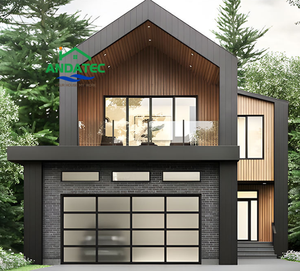 Porte de garage sectionnelle à panneaux de verre transparents pour villas et usage domestique - Product Image 1