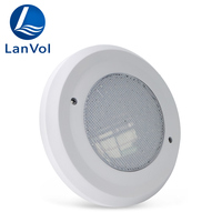 Lumière LED subaquatique pour piscine, étanche IP68, remplie de résine, 18W/24W, 12V, 3000K, 6000K, lampe étanche à montage mural/sur surface