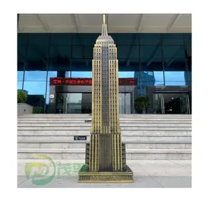 Anpassen OEM ODM Hochwertige moderne Outdoor Indoor Abstract Empire State Building Harz Skulptur Staat