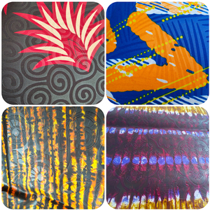 Prix de gros, remise sur les articles personnalisés, 110 g/m², 100 % polyester, anti-boulochage, robe batik, Bazan gaufré effet flash, Guinée - Product Image 4