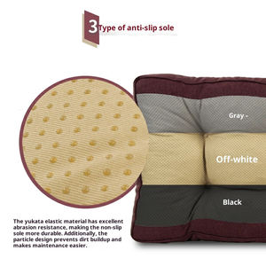 Coussin de siège en cuir <span class=keywords><strong>pour</strong></span> mobilier de patio |   Coussin de banc d'extérieur en mousse haute densité imperméable avec housse amovible et lavable - Product Image 5