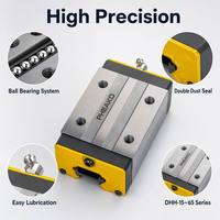 Rail de guidage linéaire Pheako DHH 30U à roulement à billes, mouvement fluide, étanchéité anti-poussière pour machines-outils CNC