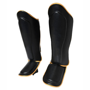 Nouveauté : Protège-tibias en cuir de haute qualité, protection professionnelle, fermeture auto-agrippante, dernier design, fabriqués en cuir. - Product Image 6