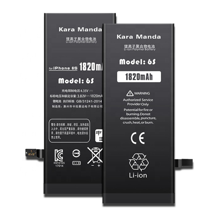 Заводская оптовая продажа, Высококачественная литиевая батарея для мобильного телефона, запасная батарея для iPhone 6S