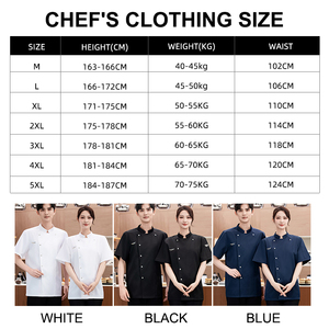 Chaqueta de Chef con monograma clásico Personalizar Chaqueta de Chef ajustada para mujer Uniforme de Chef corto - Product Image 5