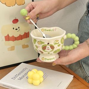 Ins-Style <b>Cute</b> Puppy Ceramic <b>Mug</b> High-Appearance-Value Cartoon Girl's Cup Couple's Water Cup Household Children's Breakfast Cup - Product Image 6