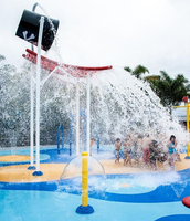 Série Marine : Seau basculant pour parc aquatique pour enfants, équipement durable pour aire de jeux aquatique, jeux d'eau, parcs aquatiques, parcs à jets d'eau