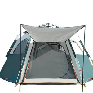 Vendita all'ingrosso camping sun rifugi-Tenda da campeggio impermeabile Pop-Up esagono tenda sportiva da campeggio tende da sole, ripari da campeggio istantanei