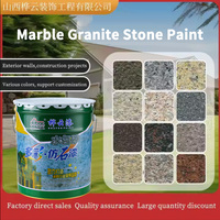 Excellente résistance aux intempéries marbre granit pierre peinture pulvérisation gros mur extérieur revêtement d'eau acrylique liquide revêtement