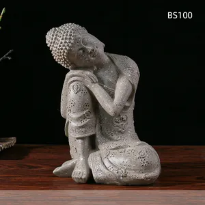 Hochwertige Harz-Gravurstatue Großhandel religiöse Geschenke Schlafender Buddha Dekoration künstlerisches Modell Ziergegenstand für Handwerk