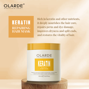 <span class=keywords><strong>Masque</strong></span> capillaire à la kératine et au collagène tendance, réparateur pour cheveux abîmés et colorés, <span class=keywords><strong>masque</strong></span> capillaire OLarde pour usage quotidien à domicile - Product Image 1
