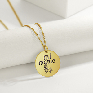 Collar con colgante de acero inoxidable para mujer, Gargantilla, joyería de cumpleaños, regalo del Día de la madre - Product Image 6
