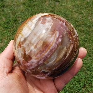 ขายส่งของตกแต่งบ้าน ไม้หินธรรมชาติแกะสลักขัดเงาเป็นทรงกลม มีหลายขนาดและหลายสีให้เลือก - Product Image 4