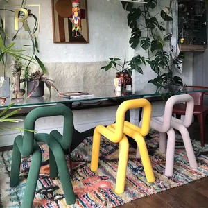 Cadeira em forma de italiana, cadeira criativa e moderna para cadeiras elegantes, restaurantes, milão e versailes, cadeira simples, fácil de cortar