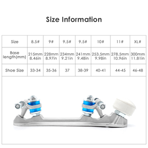 Pattini a rotelle da esterno ZHOYA SPORT con telaio in alluminio stabile e base per pattini quad - Product Image 2
