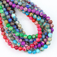 Perles de pierres précieuses naturelles en gros pour la fabrication de bijoux, améthyste, quartz rose, pierre de lave, agate, cristal 4mm 6mm 8mm
