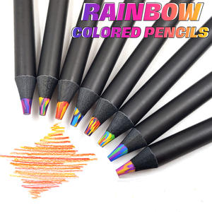Cadeau scolaire Crayons arc-en-ciel jumbo de couleurs mélangées de qualité supérieure Crayons arc-en-ciel multicolores pour enfants - Product Image 2