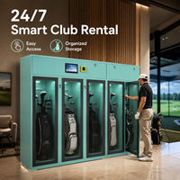 Casillero de Alquiler sin Efectivo, Sistema Inteligente de Almacenamiento y Alquiler de Palos de Golf para Instalaciones de Golf Modernas