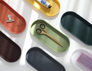 Bathroom Silicone <b>Tray</b> <b>Small</b> Vanity <b>Tray</b> Organizer Multi-Purpose Modern Kitchen Sink Spoon Rest Holder - Product Image 6