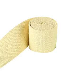 Customized Fireproof Braided Tape 25Mm Aramid Fire Retardant Webbing Factory Wholesale Supplier